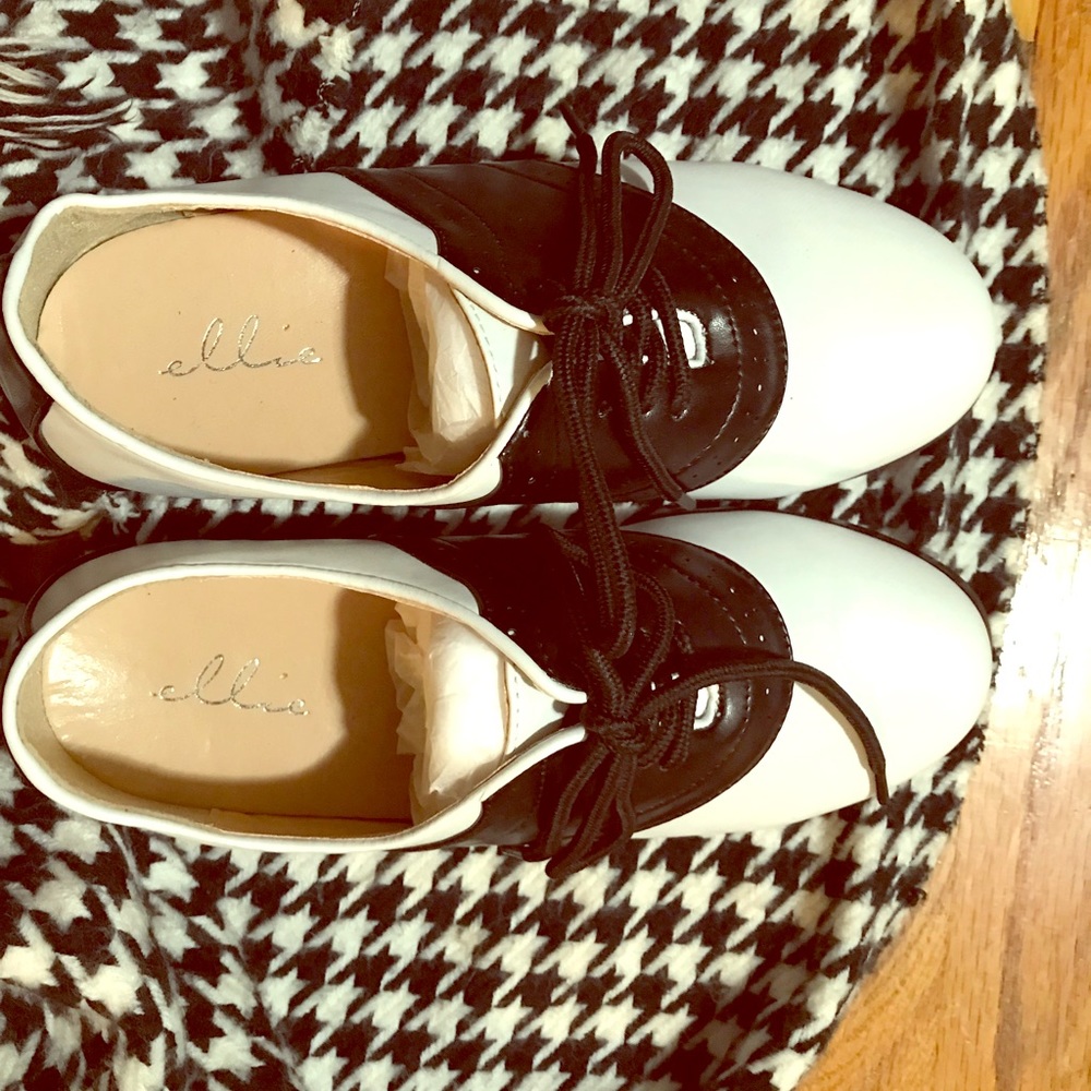 Ellie saddle oxfords flat loafers